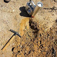 visible surface uranium mineralization at Santa Barbara