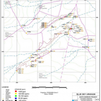 SB U in rock and surface samples to 2012